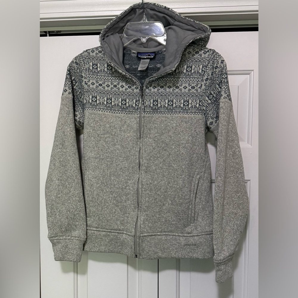 Patagonia Womens Small Gray Better Sweater Zip Up Jacket Cool Design